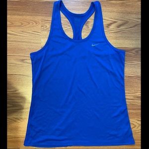 NIKE Dry-FIT Racerback Tank in Blue